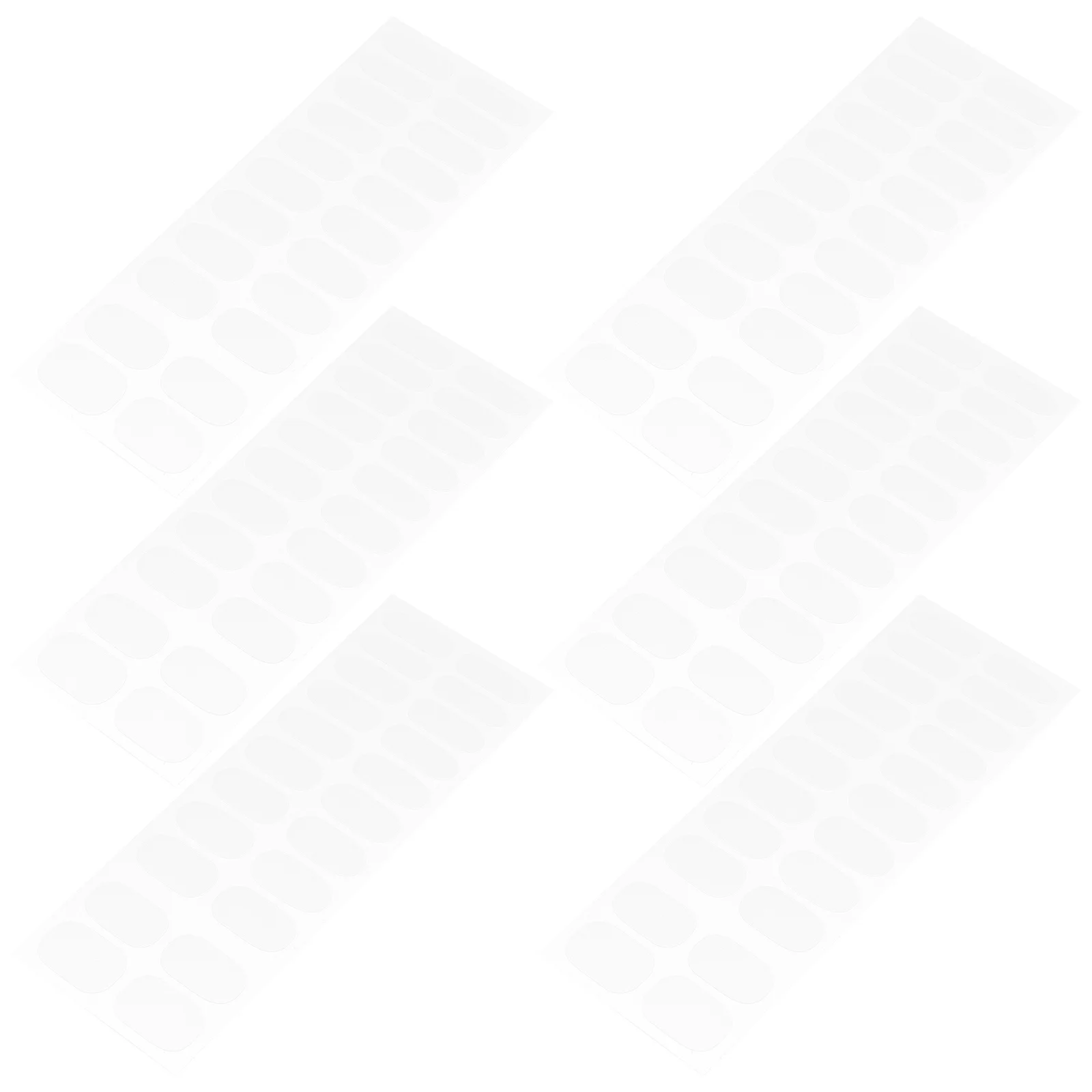 

6 листов прозрачных защитных полосок для ногтей, гелевые накладки для ногтей, длительное ношение, полное покрытие, стильное решение для маникюра для женщин