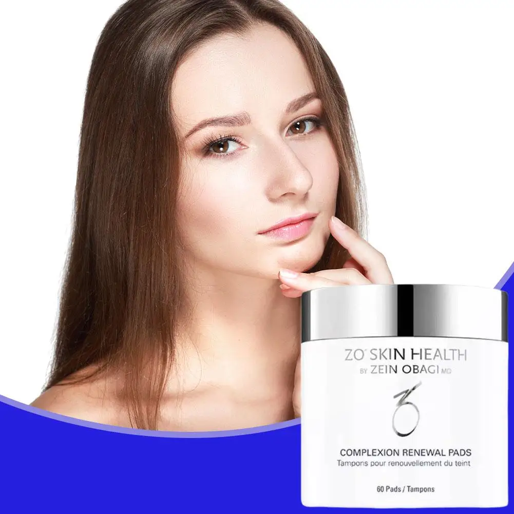 60 cleansing cotton pads, salicylic acid, make-up remover, skin beautifying and skin tone rejuvenating cotton pads