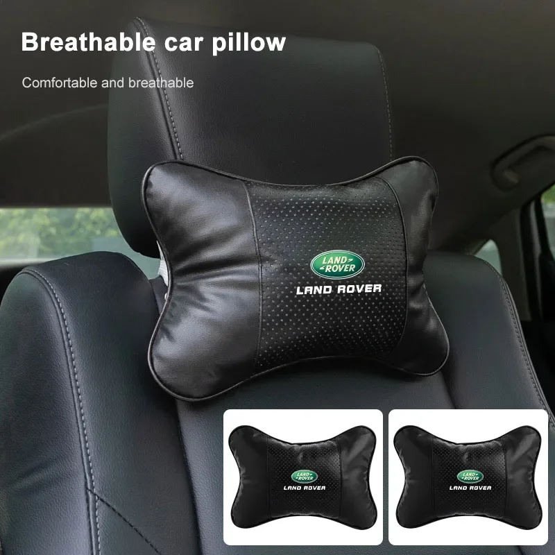 1/2pcs Car Seat Headrest Pillow Neck Support Protector Cushion For Land Rover Sport Rnage Defender Evoque Rover 2 3 Freelander 1