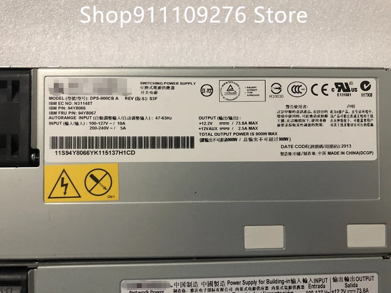 Imagem -03 - Fonte de Alimentação Psu Original para Lenovo Apto para Lenovo X3650m4 7001606-j000 94y8073 Dps-900cb a 94y8067 Max 900w