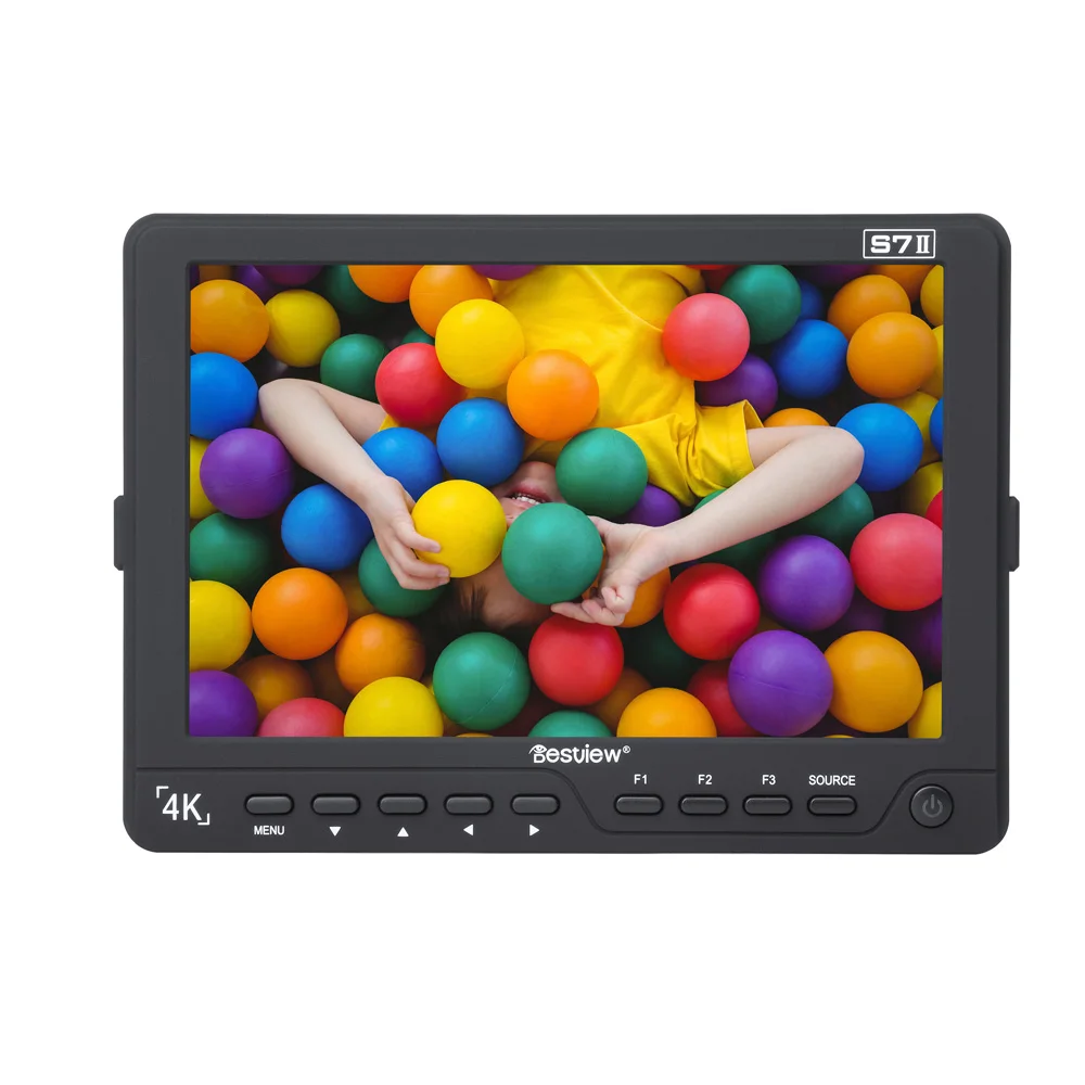 Bestview S7II 7 Inch 4K HD-MI HD on Camera Monitor LCD Field Monitor 1920*1200 with HD-MI & 3G SDI Input & Output for Canon