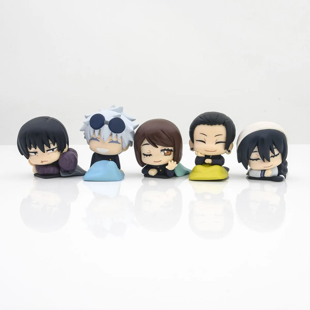 Jujutsu Line อะนิเมะ Gotong-royong Satoru และ Shoguru Fushiguro Toji 45mm Small Figre Original Gashapon Caspule และ ys เทคนิคฟุตในสต็อก