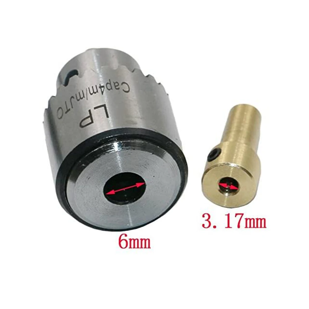 Broca Elétrica Chuck Clamping Range 0.3-4mm, Taper Mounted, Quick Change, Keyless, 3.17mm, 4mm, 5mm, 6mm, 8mm Shaft, Micro Motor Drill