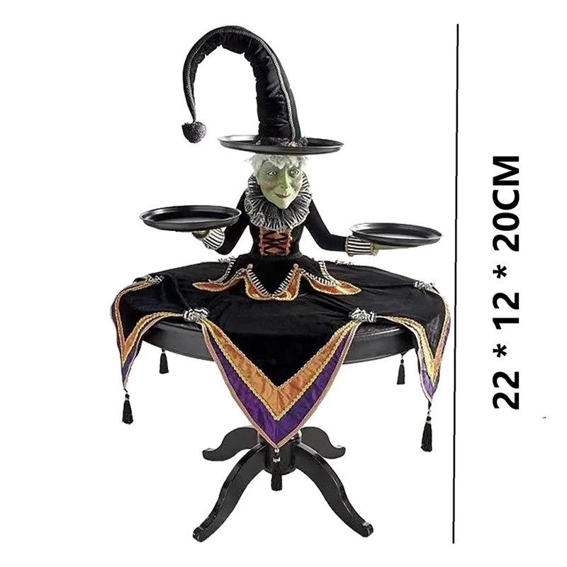 Halloween Witch Snack Bowl Stand, Placas Cupcake, Mesa de Pratos, Bandeja De Armazenamento De Doces para Festa, Festival, Festival