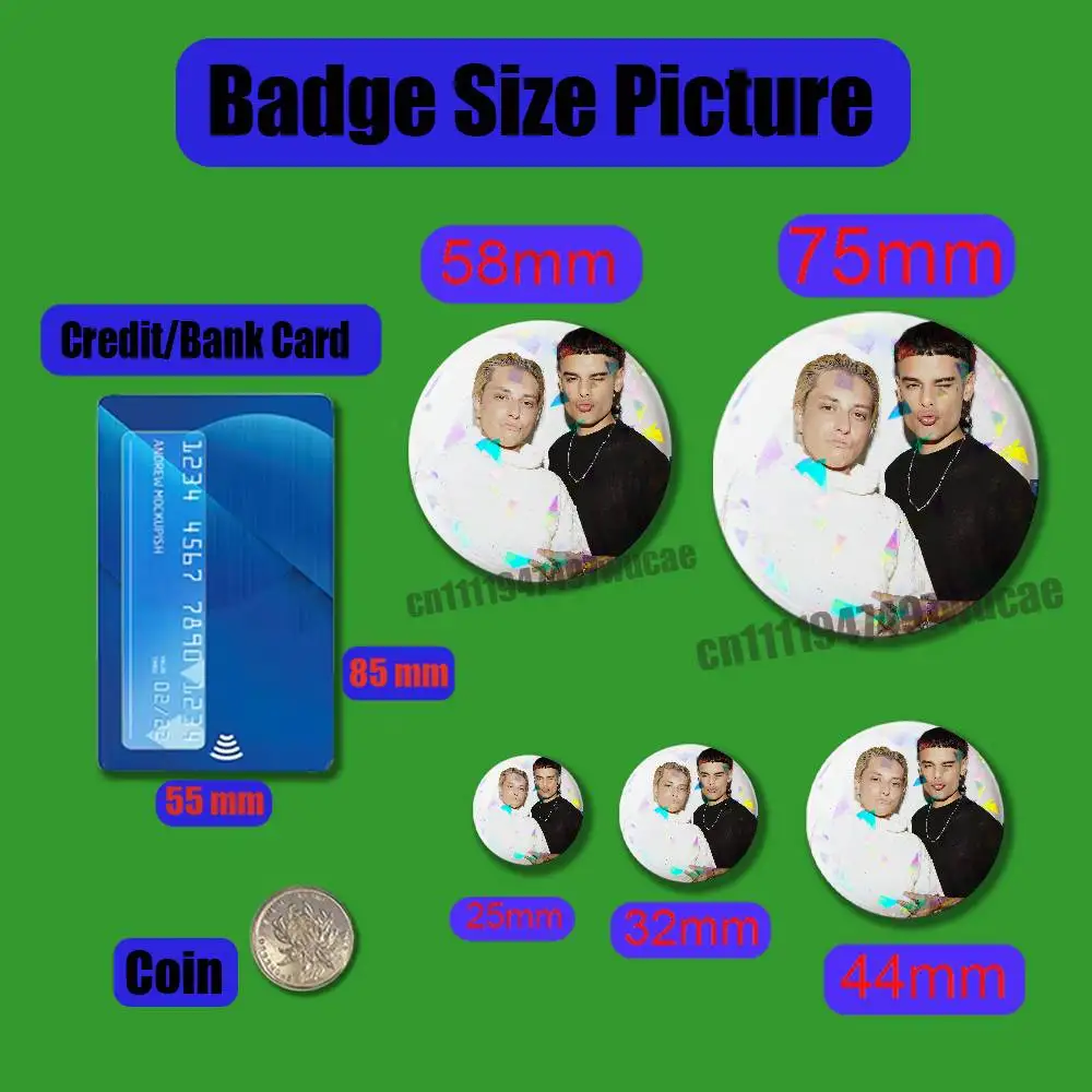 For Custom Pin Insignia Emblem Round 25mm CA7RIEL Paco Amoroso Free Spirits Badge Case Brooch Button Laser Cover