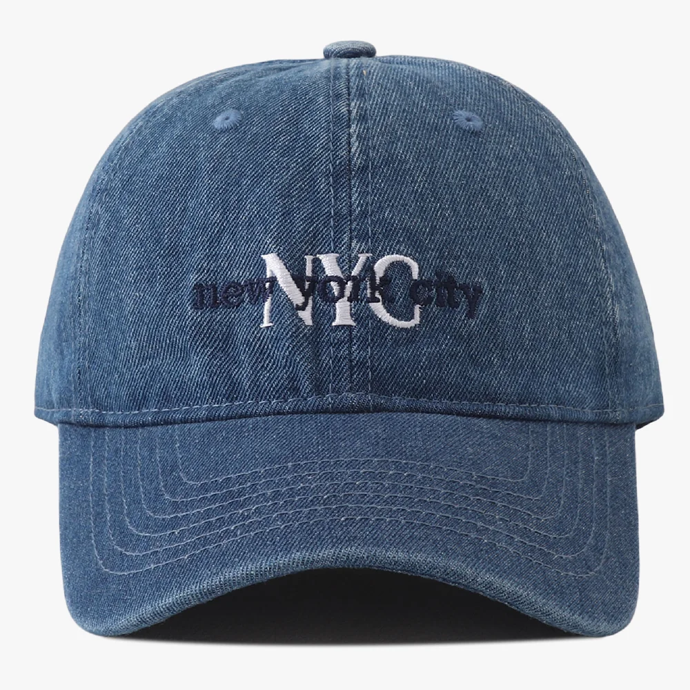للجنسين NYC إلكتروني التطريز الدنيم قبعة بيسبول قابل للتعديل في الهواء الطلق واقية من الشمس الترفيه Snapback القبعات للنساء الرجال Casquette #3