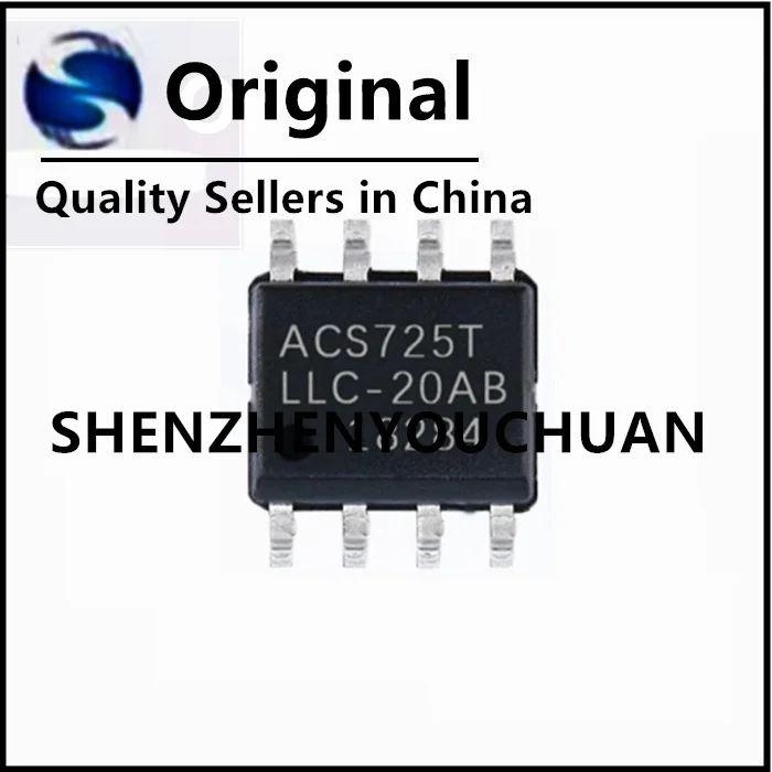 ACS725LLCTR-20AB-T ACS725T 20A SOP-8 sensores de corriente, Chipset IC ROHS, Original, 1-100 unidades