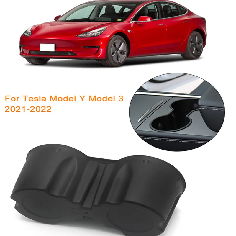 

For Tesla Model 3 Y 2021-2022 Car Interior Center Console Water Cup Storage Box Detachable Car Accessories