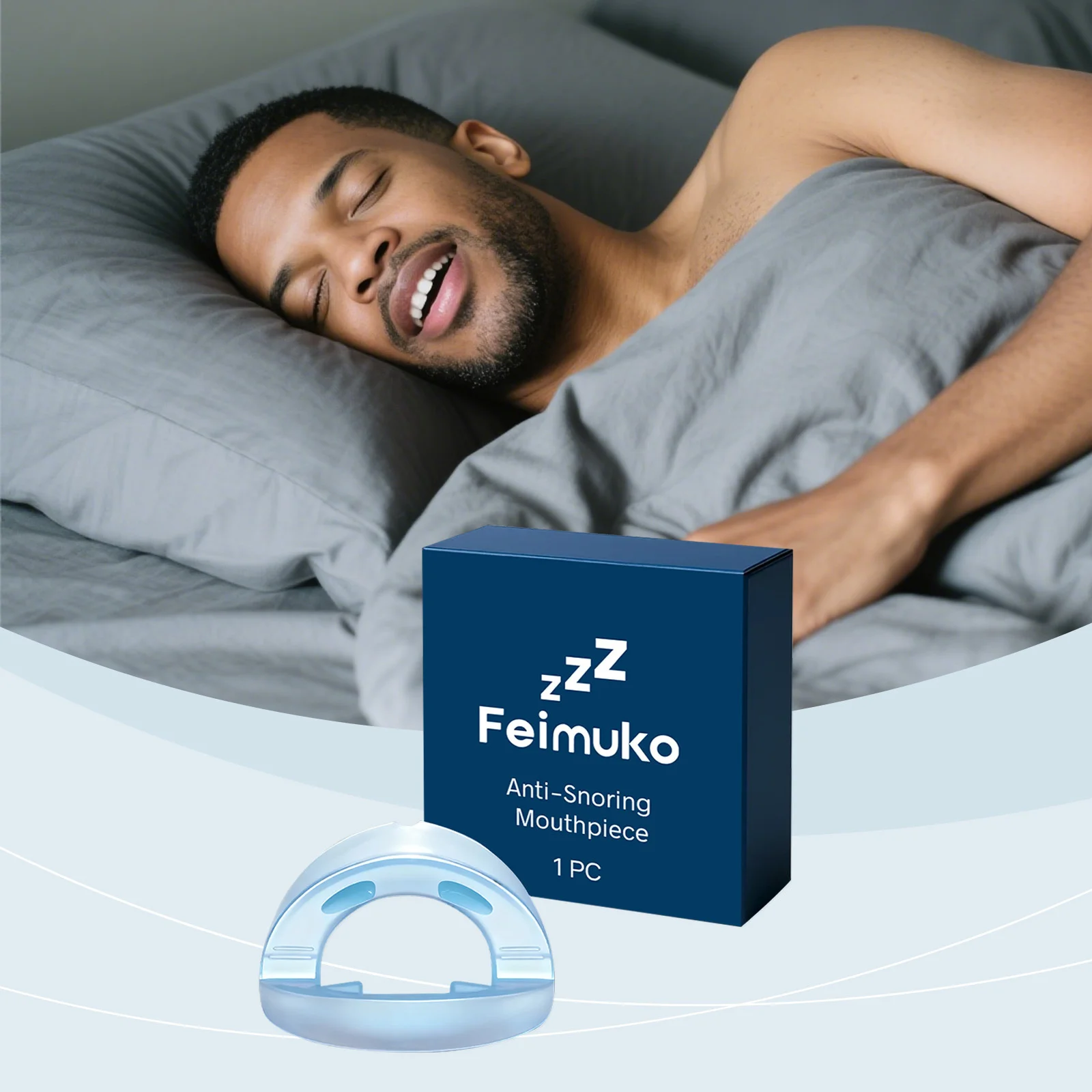 1pcs/1box Silicone Sleep Care Braces Preventing Teeth Grinding Anti Snoring Teeth Brace Sleep Better Breathing Night Health Tool