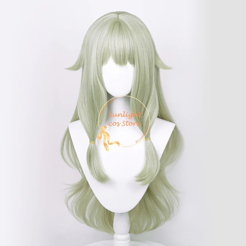 High Quality Synthetic Hair Kusanagi Nene Cosplay Wig 80cm Cruly Green Wigs Heat Resistant Hair + Wig Cap