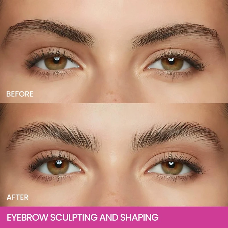 ● Gel de estilo de sobrancelha transparente, à prova d'água, 3d, secagem rápida, maquiagem, escultura de sobrancelha natural, configuração de sobrancelha selvagem, cosméticos de cera
