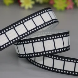 DHK 7/8 ''5 yardas película impresa cinta de grogrén accesorios sombreros decoración Collar DIY artesanía de costura C2642