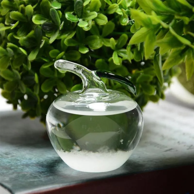 Botella de vidrio con forma de cisne para decoración del hogar, accesorio creativo de pronóstico del tiempo para escritorio, elegante, Stor m