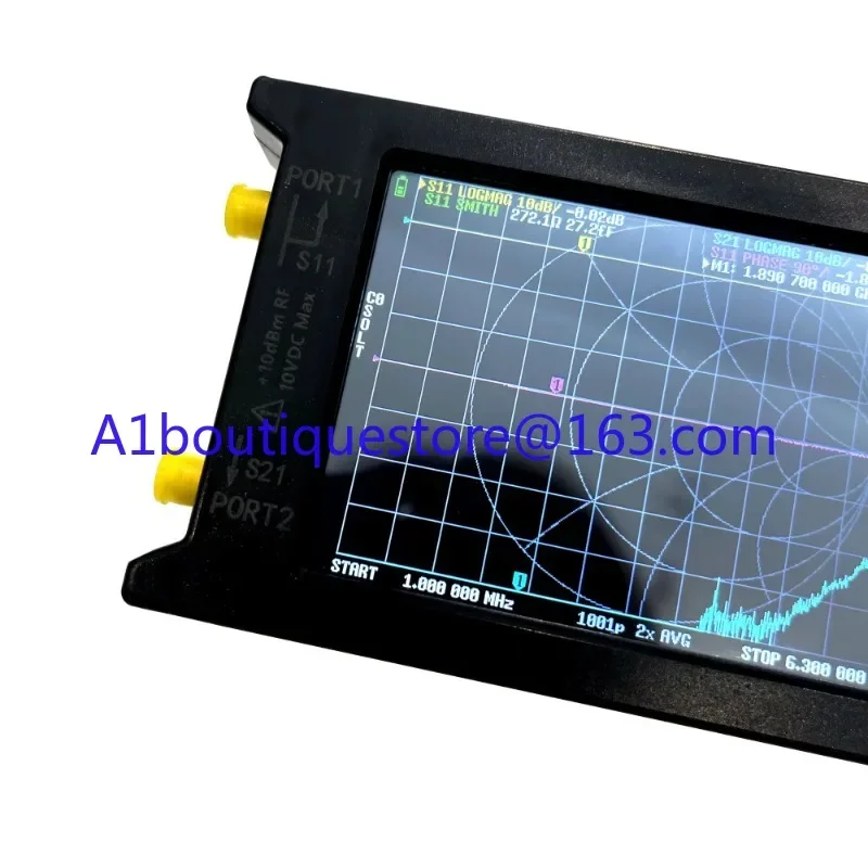 64  Hugen 50kHz ~ 6.3GHz 4 inch Display Vector Network Analyzer HF VHF UHF Antenna