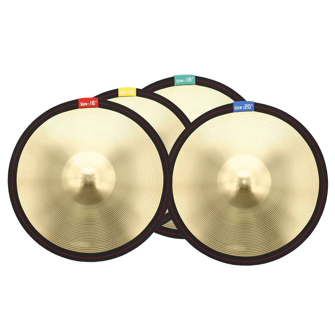 IRIN Cymbal Mute Elastic Loop Band 14/16/18/20 Inch Elastic Band Set Cymbal Protectors Mute Loops Percussion Parts & Accessories