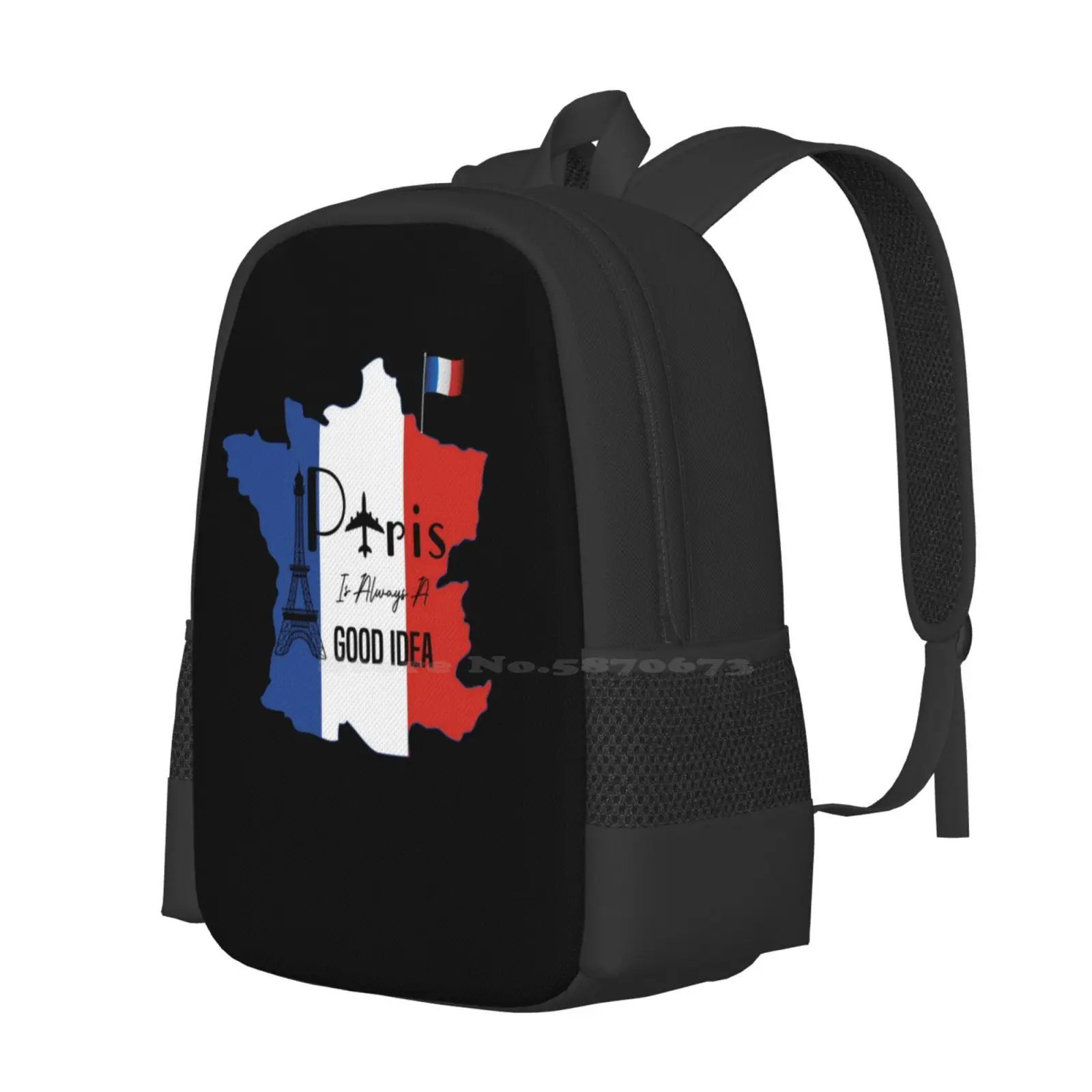 Paris Is Always A Good Idea New Arrivals Unisex Bags Student Bag Backpack Bus Paris Is Always A Good Idea Paris Is Always A