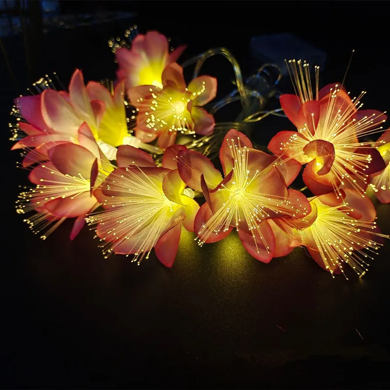 Blumen LED Lichterketten Indoor Party Weihnachten Hängende Beleuchtung Dekoration Batterie USB Powered Lichterketten Vorhänge – Detail 4
