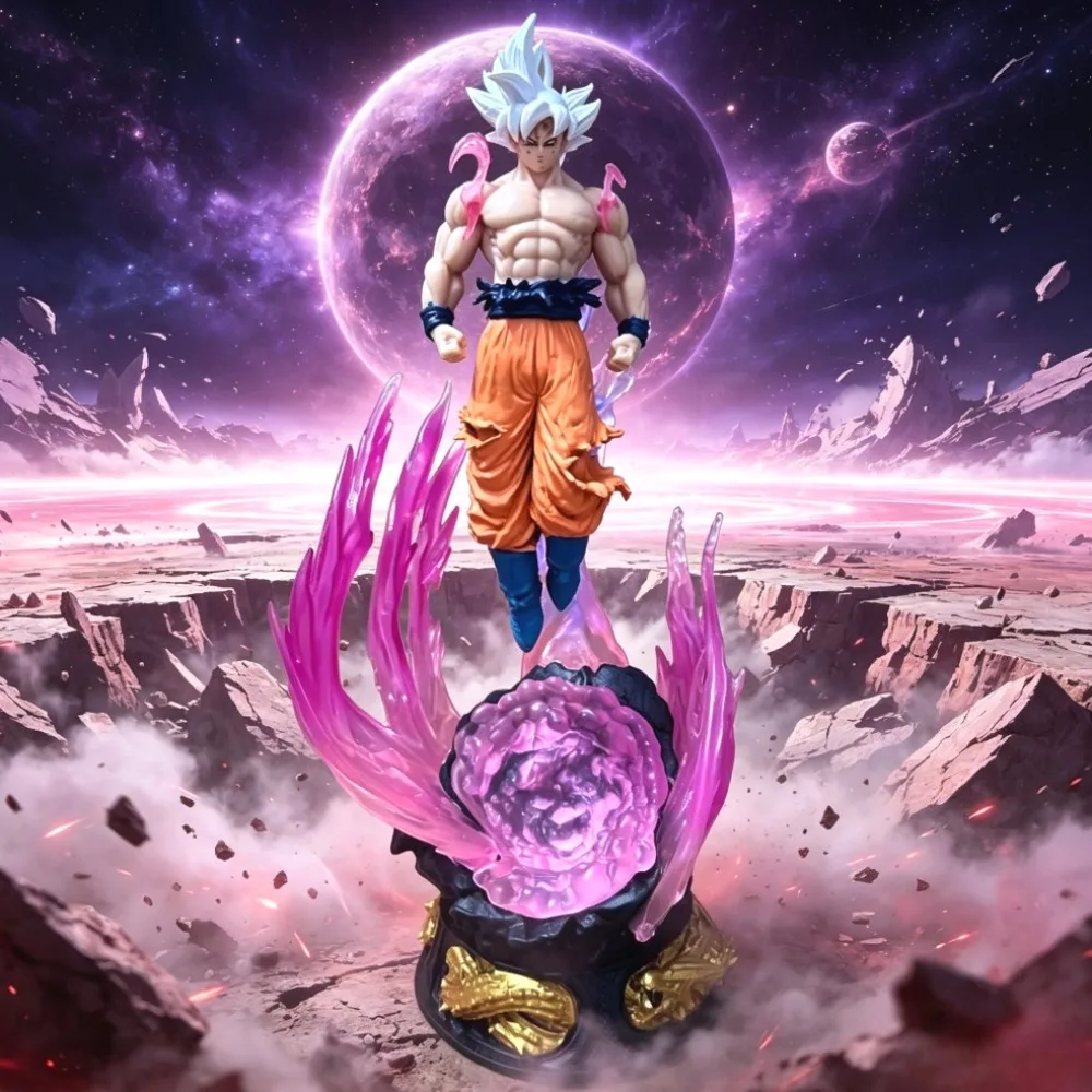 23cm/9,06in Anime Dragon Ball Z Figur Ultra Instinct Goku Actionfiguren PVC-Statue Desktop-Sammlermodell Spielzeug Geschenke