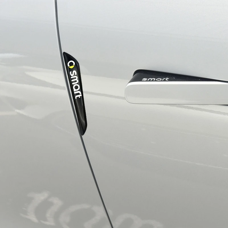Protector de Borde de Puerta de Coche, Barra Anticolisión, Protector de Parachoques para Smart 453 451 450 Fortwo Forfour, Adhesivos 3D