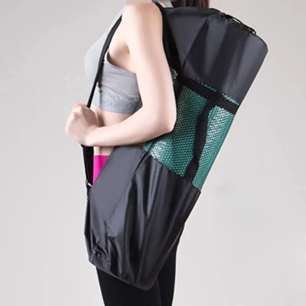 Stretching Abdominal Muscles Yoga Mat Bag Mesh Breathable Yoga Sports Bag Adjustable Strap Waterproof Gym Bags