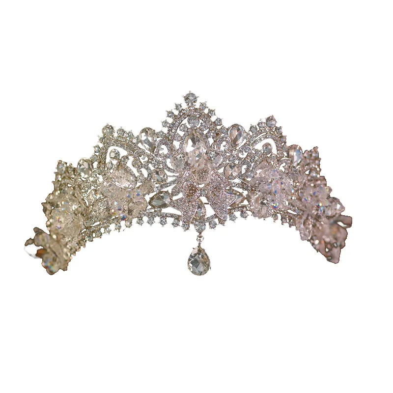 تاج غطاء رأس الزفاف فستان الزفاف الرئيسي زفاف عيد ميلاد فاخر أنيق ياباني وكوري جديد بسيط رائع