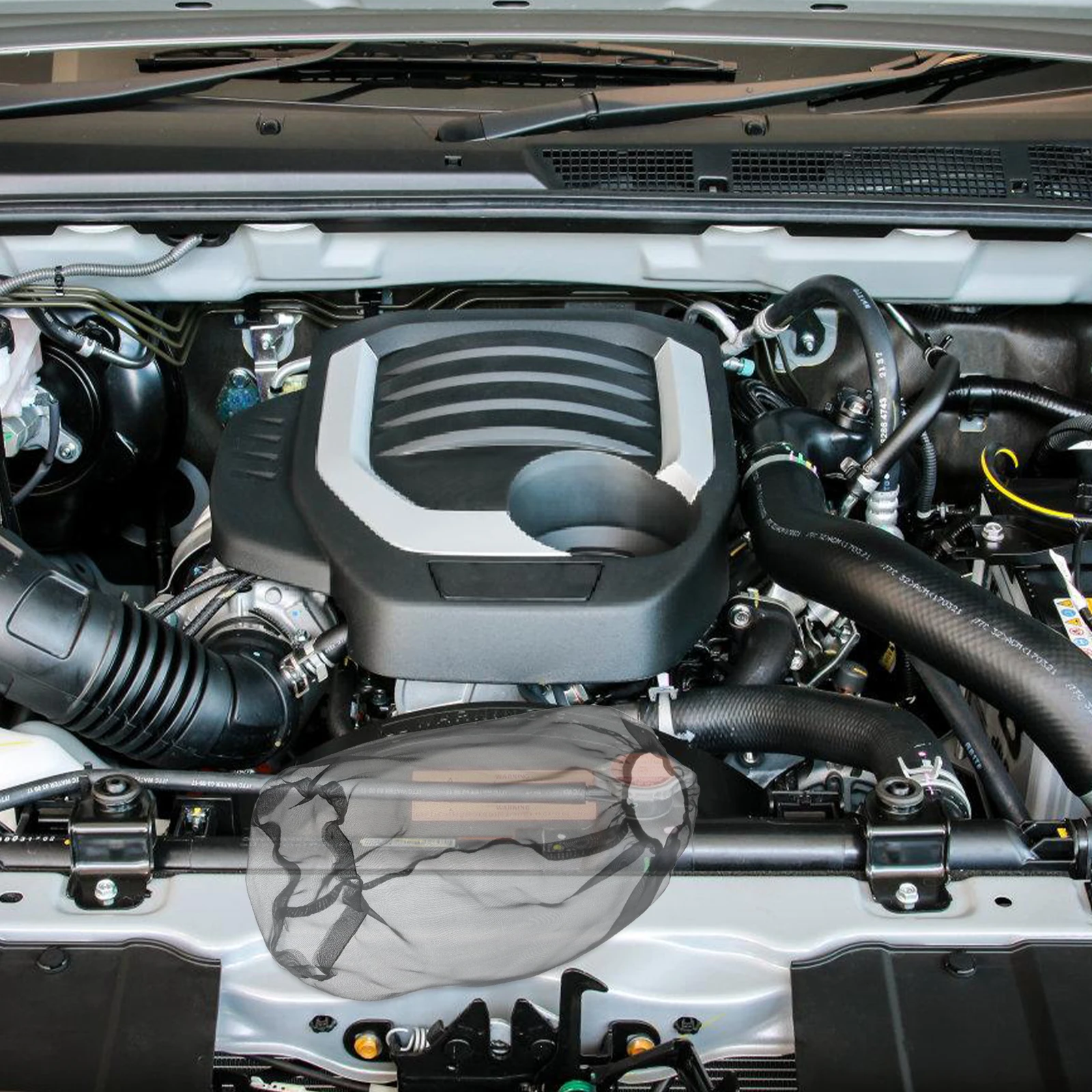 

Car Filter High Efficiency Dust Protection Mesh For Engine Easy Install No Tools Durable Polyester Automotive Accessory