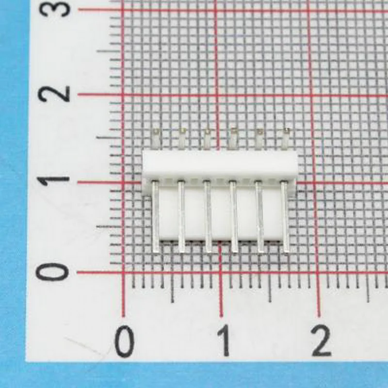 50PCS Original Genuine Connector 640455-6 For Car Smart Electronic Devices Automobile 6P White Seat