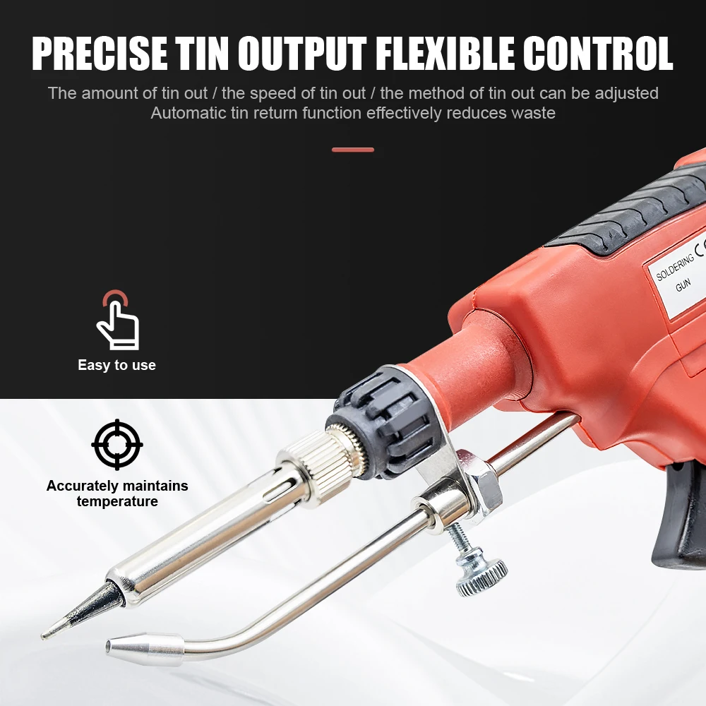 Imagem -04 - Jcd Ferro de Solda Elétrico 110v 220v 60w Eua ue Plug Hand-held Aquecimento Interno Enviar Automaticamente Ferramentas de Reparo de Solda de Pistola de Estanho