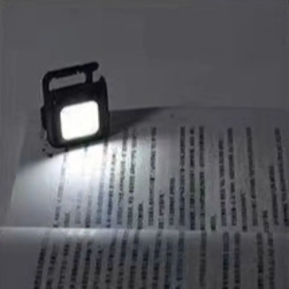 2 pcs ABS Key Chain Lights Type-C Camping Lantern Keychain Light USB Rechargeable Mini LED Flashlight Key Accessories Fishing