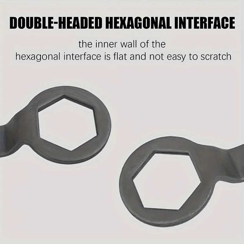 Motorcycle Repair Tool Double Headed Hexagonal Wrench Durable Motorcycle Clutch Disassembly Wrench Tool One-Piece Forging