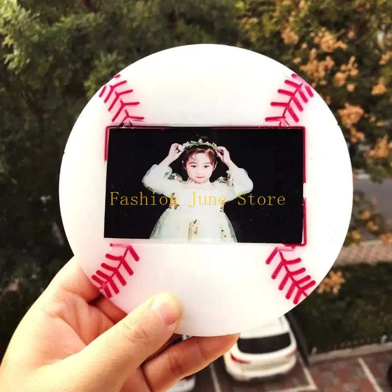

N5KA Baseball Photo Frame Ornaments Molds Epoxy Resin DIY Craft for Home Decor