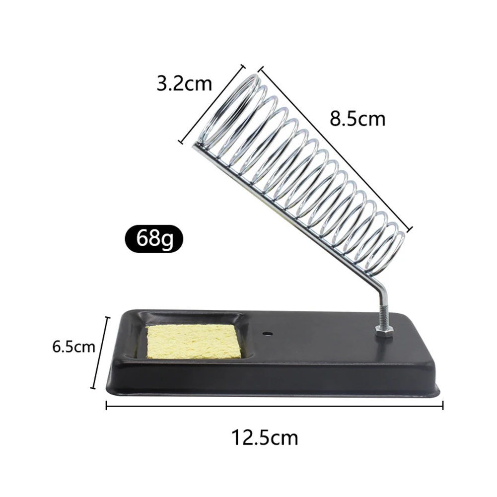 Metal Soldering Iron Stand Non Slip Base for Stability Compatible with Different Electric Soldering Iron Handle Lengths