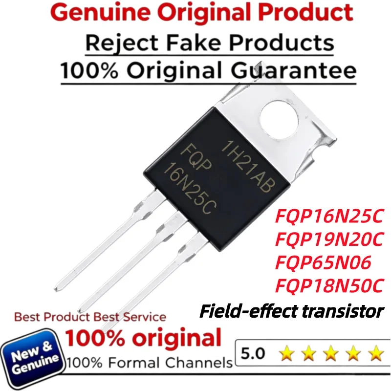10pcs Original FQP19N20C FQP19N20 19N20 FQP65N06 P65N06 FQP18N50C 18N50 FQP18N50  FQP16N25C FQP16N25 16N25 TO-220 MOSFET