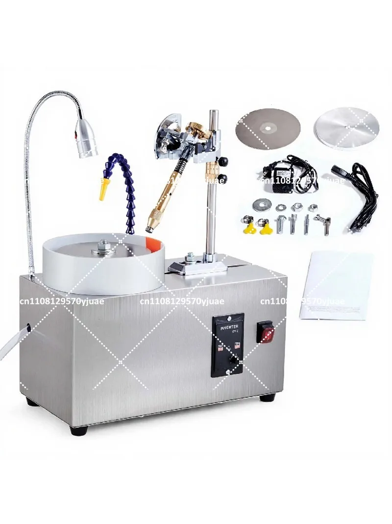 Gem Faceting Machine 180W Jade Grinding Polishing Machine 0-2980RPM Adjustable Speed Rock Jewel Angle Polisher