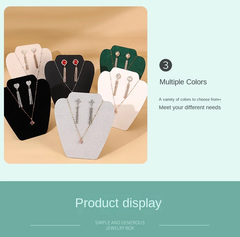 Earrings Necklace Set Display Board Necklace Portrait Model Jewelry Rack Earrings Ear Jewelry Hanger Jewelry Rack