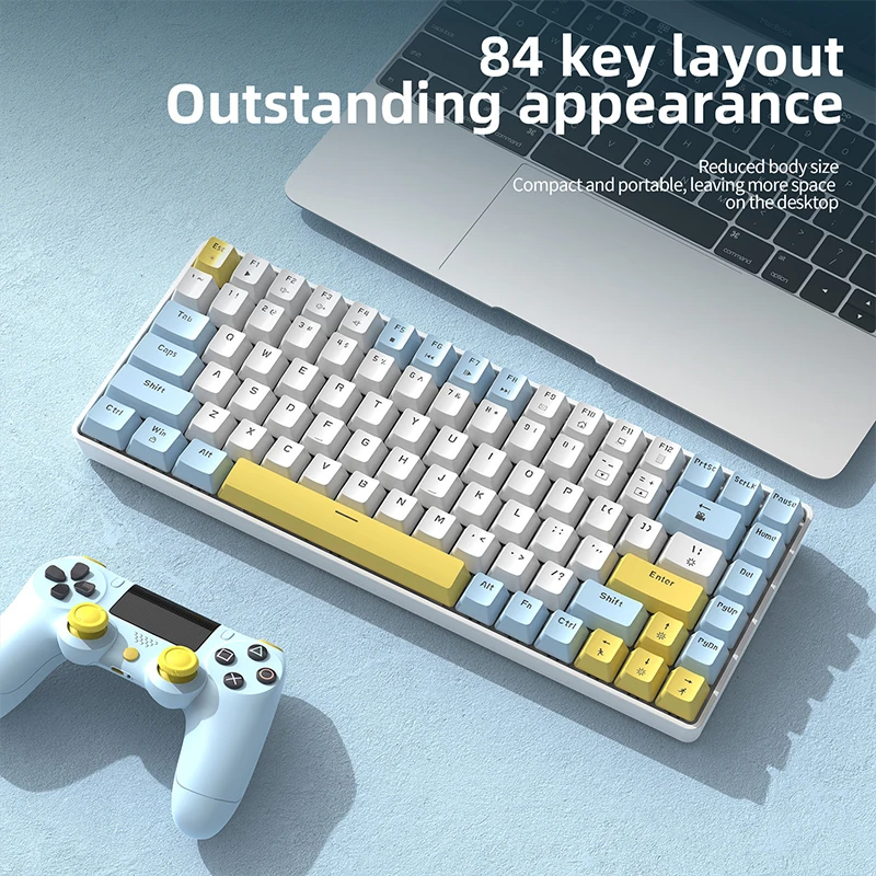 Ziyoulang K84 Mechanical Keyboard Notebook Game Light Up Computer Custom Hot Swappable Esports Mechanical Keyboard