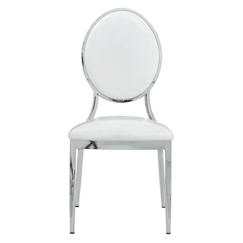 Hotel Wedding Hall Chair Banquet Hall Dining Chair Wedding Stool Napoleon Silver Plated Round Back Chair Wedding Banquet Bamboo