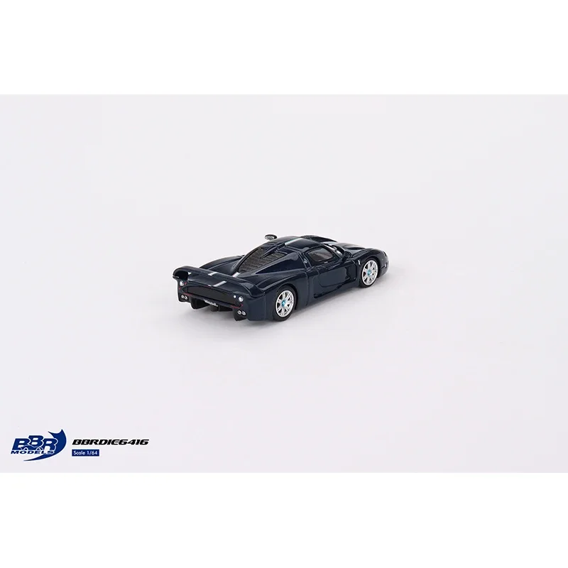 BBR 1:64 MC12 Stradale Blue Metallic W/ Stripe Diecast Diorama Car Model Collection juguetes en miniatura