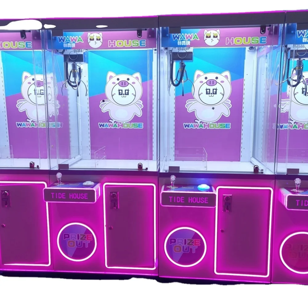 Coin Operated Arcade Games Toy Machine Multi-Color Claw Crane Doll Machine Arcade Candy Game Entertainment Games for All Ages