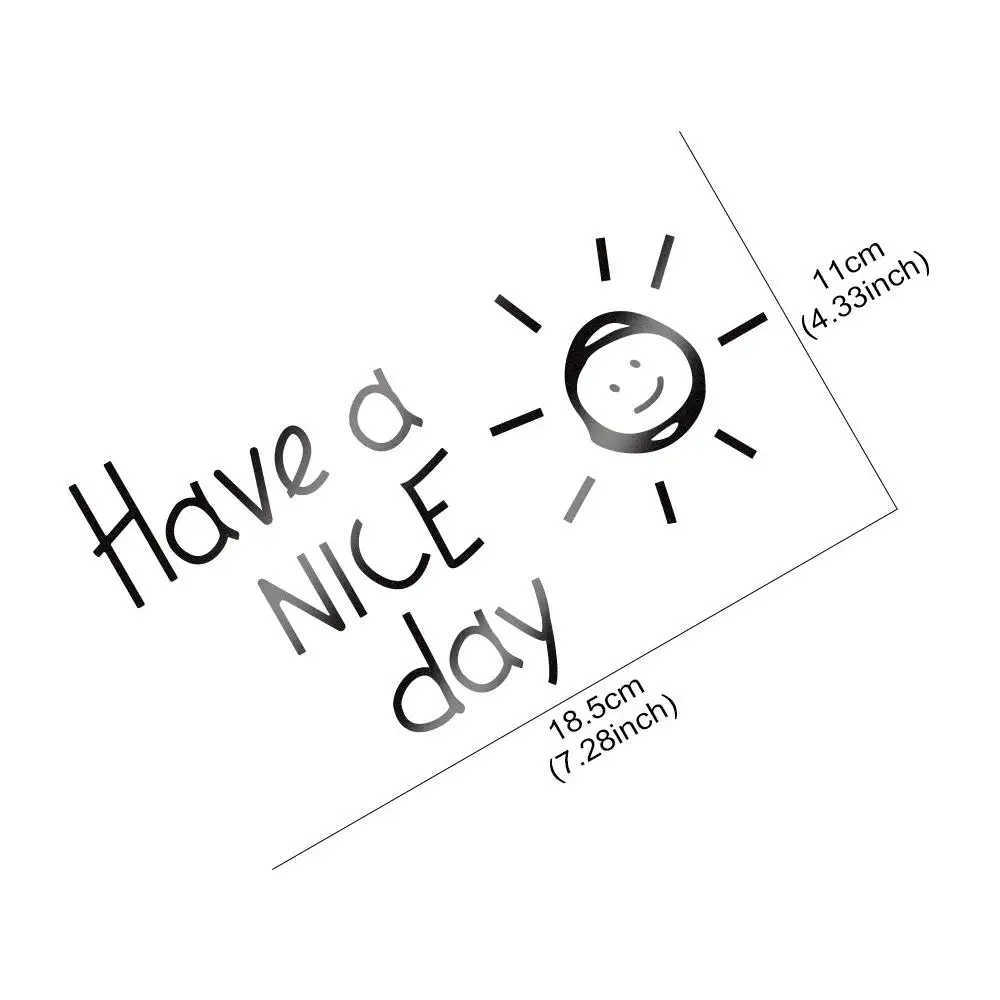 have a nice day, car sticker, car vinyl film sticker, suitable for car windows, body and other decorations, car decals