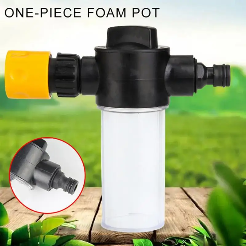 Car Washer Foam Pot Adjustable Washing Foamer Quick-connect Integrated 3 Levels Knob Foam Lance For Sprayer Watering