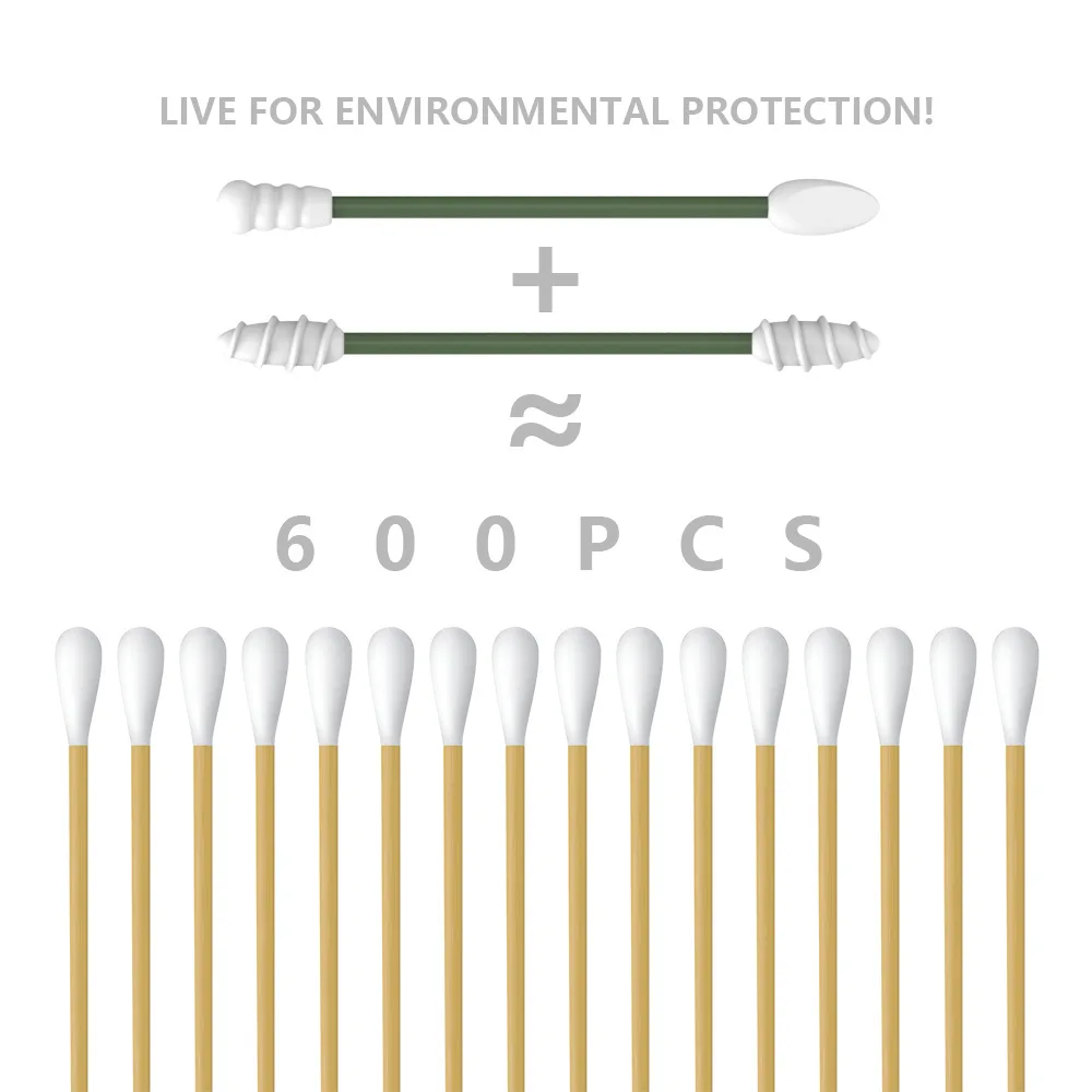 2-4 قطعة مسحات قابلة لإعادة الاستخدام الأذن تنظيف عصا لتطبيق ماكياج تنظيف برأسين دوامة مسحة الأذن نظافة مسحات أدوات العناية
