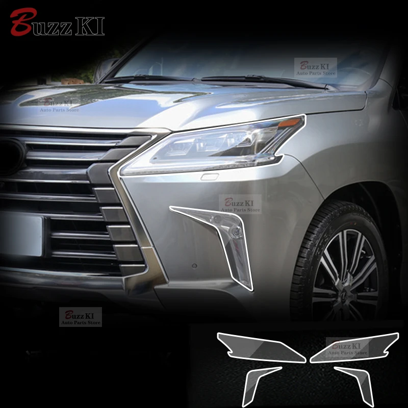 2016-2021 For Lexus LX570 Car Exterior Film TPU PPF Headlamps Protective film Anti scratch Repair membrane Smoked headlight