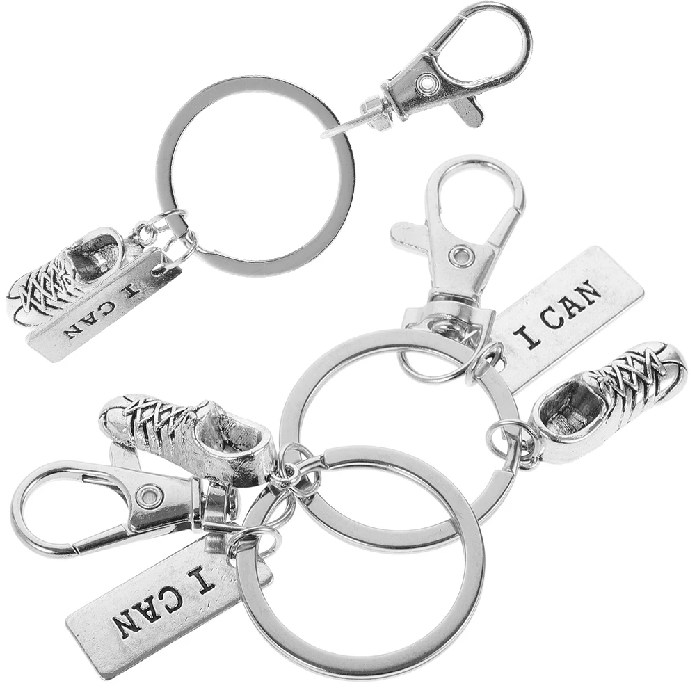 

3Pcs Trendy Sneaker Keychain Running Shoes Accessory Zinc Alloy Gift for Sports Enthusiasts