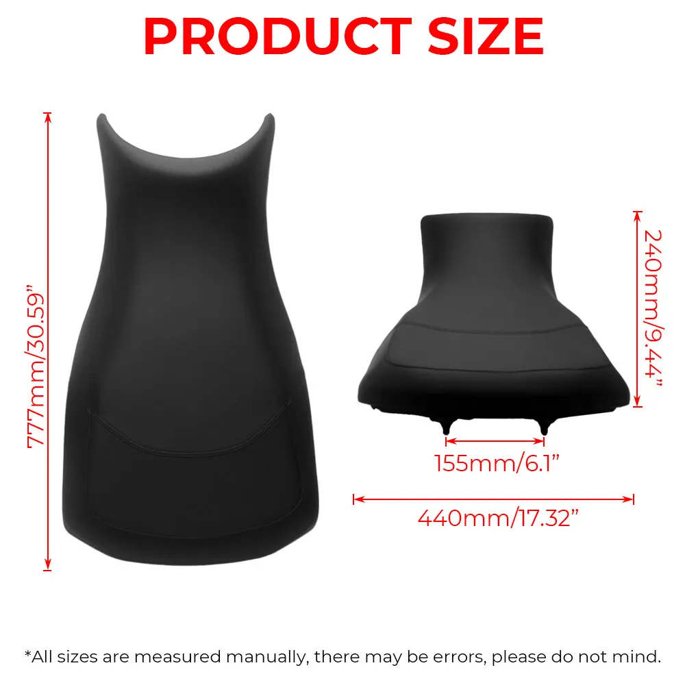 Rider Seat Atv/Utv Seat Pad Complete Seat Compatible With Can‑Am Outlander 2013-2025 Atv Seat Pad Black Rider Seat Pad Assembly