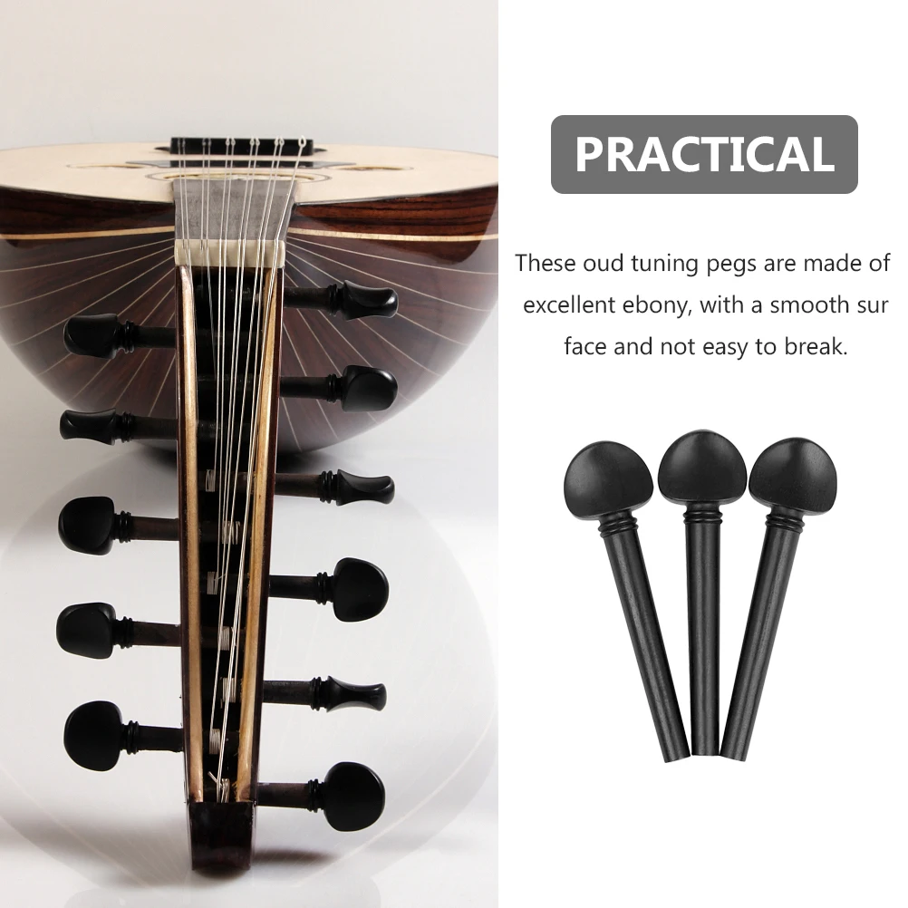 

12 Pcs String Tuning Pegs For Oud Tuning Pegs for Oud Musical Instrument Accessories Replacement Parts Premium Practical