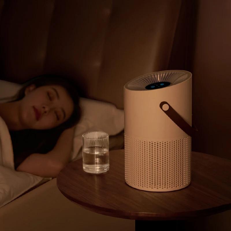 Modern Home Intelligent Air Purifier With Portable HEPA Filter Fine Dust Sensing & Desktop Installation Air Cleaner