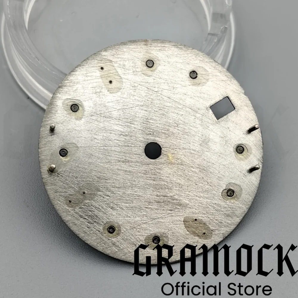 Gramock 28.5 مللي متر أسود أحمر مقياس السمك ساعة الطلب مع الأيدي C3 سوبر الأخضر مضيئة ل NH35 NH36 ساعة يد تعمل بالحركة استبدال أجزاء