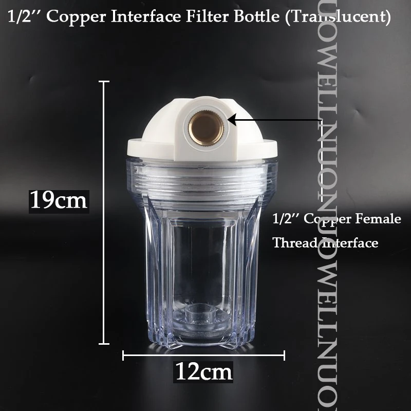 5Inch Reverse Osmosis Filter Bottle 1/4''~3/4''Copper Thread Water Purifier Filter Flask Element Family Water Fountain Purifier image 3
