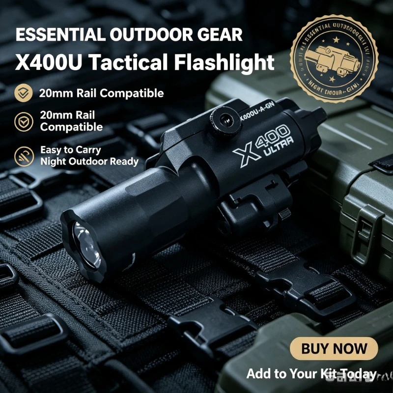 X400U Multi‑Mode Rail‑Mount Lighting Module 20mm Base Accessory For Weekend Outdoor Wargaming Projects